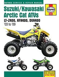 Haynes Suzuki, Kawasaki, Artic Cat ATVs '03 to '09 Service & Repair Manual: LT-Z400, KFX400, DVX400