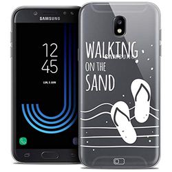 Caseink Hoes voor Samsung Galaxy J5 2017 J530 (5.2) Beschermhoes Case [Crystal Beschermhoes Case Gel HD Collectie Summer Design Walking on the Sand - Flexibel - Ultra dun - bedrukt in Frankrijk]