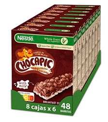 Cereales Nestlé Barritas Nestlé Chocapic - 8 paquetes de 6 barritas, Total: 48 barritas