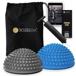 [Balance Pods] 2x 16cm Ø Balans Bal - Balanstrainer Pods - Balanstraining Coördinatietraining en Evenwichtstraining - Balans Ballen Incl. GRATIS Video-handleiding, Poster & Tas - BOZEERA® Premium Set