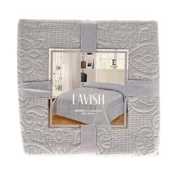 ESSEX - Bedspread 170 x 210 cm, Ideal for Bedroom, Bed Throw Soft and Comfortable, Modern Quilting - Lavish, Grey
