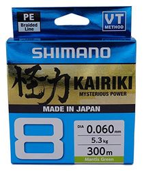 Line Kairiki 8 300m 0.13mm 8.2kg M Green