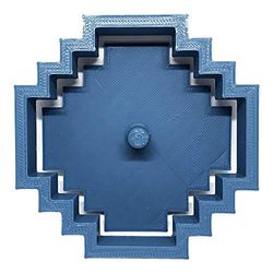 Cuticuter Pixel 85 Poussoir de Hamburger, Bleu, 8 x 7 x 1.5 cm