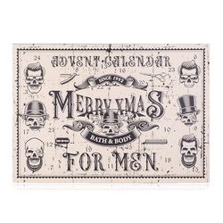 Accentra Calendario dell'Avvento da uomo con 24 prodotti per la cura – Calendario dell'Avvento di bellezza per uomini – Calendario di Natale con lozione per il corpo, dopobarba, sapone, gel doccia,