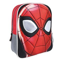 Cerda - mochila infantil Spiderman 3D - licença oficial Marvel, Vermelho, 31 cm, Personagem