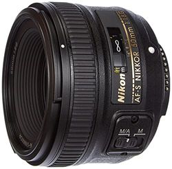 Nikon Obiettivo Nikkor AF-S 50 mm f/1.8G, Nero. [Nital Card: 4 Anni di Garanzia]