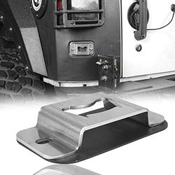 Hooke Road Bottle Opener Rear License Plate Tailgate Accessory for 2007-2018 Jeep JK Wrangler & Unlimited Sport Sahara Rubicon