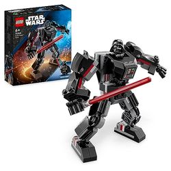 LEGO 75368 Star Wars Darth Vader mecha, Bouwbaar Actiefiguur Model, Cockpit met Minifiguur en Groot Rood Lichtzwaard, Constructie Speelgoed voor Kinderen, Jongens en Meisjes vanaf 6 jaar