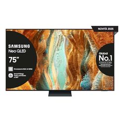 Samsung Smart TV 75'' QE75QN74FATXZT Neo QLED 4K Mini LED, NQ4 AI Gen2 Processor, 4K AI Upscaling, Tecnologia Quantum Matrix Slim, OTS Lite, AirSlim Design, 2025, 75", 2025 QN74F