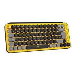 LOGITECH - INPUT DEVICES POP WRLS MECH KB WITH EMOJI BLAST YELLOW - PTG - MEDITER