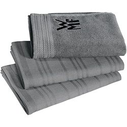 WMF 6060309991 Kökshanddukset, Bomull, Grå, 3 Delar
