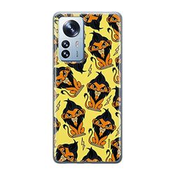 ERT GROUP mobiltelefonfodral för Xiaomi 12 / 12X originalt och officiellt licensierat Disney mönster Scar 002 optimalt anpassad till formen på mobiltelefonen, fodral tillverkad av TPU-plast