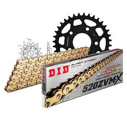 Kettingset DID staal 520ZVM-X / 110 eindeloos voor Honda NSR R 125 cc bouwjaar 1998-2003