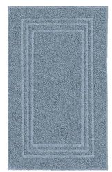 Kleine Wolke Tapis de Bain en Coton, Bleu Acier, 50 x 80 cm
