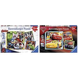 Ravensburger Puzzle, Marvel Avengers, Puzzle 3 X 49 Pezzi, Puzzle Per Bambini, Puzzle Marvel, Età Consigliata 5+ Anni & Italy Puzzle Cars 3, 08015 1