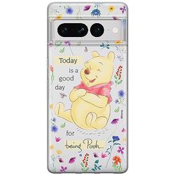 ERT GROUP mobile phone case for Google PIXEL 7 PRO original and officially Licensed Disney pattern Winnie the Pooh & Friends 029 adapted to the shape of the mobile phone, partially transparent
