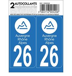 Cadox Autocollant - DPT 01 Ain - DPT 26 Region Rhone Alpes Auvergne