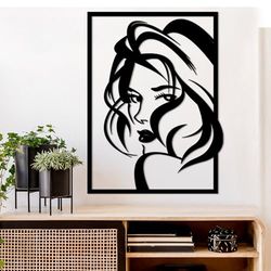 Hanah Home Accesorio de pared de metal decorativo negro elegante, 56 x 41 cm, 100% metal, 1,5 mm de grosor, peso ligero (0,8 kg), perfecto para la decoración moderna del hogar