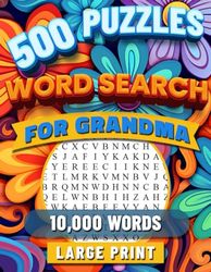 Grandma Word Search Book for Adults: Large Print. Easy and Fun, Relaxing Puzzles. Activity Book For Seniors with Solutions. Brain Training to Improve Memory.