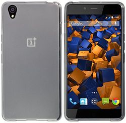 Mumbi TPU Telefoonhoesje, compatibel met OnePlus X, helder zwart