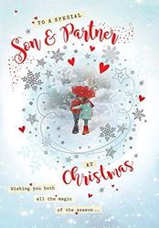 Piccadilly Greetings Traditionele kerstkaart Son & Partner - 9 x 6 inch A40922