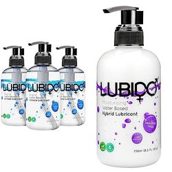 Lubido Original Water Based Paraben Free Intimate Gel Lube – 250ml (Pack of 3) & Hybrid Paraben Free Moisturising Creamy Gel Lube – 250ml