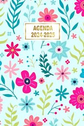 Agenda 2024-2025: semana vista una semana en dos páginas - 18 meses de julio 2024 a diciembre 2025 .