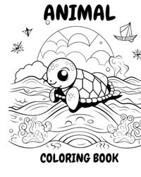 Simple Animal colouring book