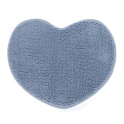 SWEET HOME - Absorberande halkfri hjärt-chenillemikrofiber badrumsmatta idealisk som sovrumsmatta, barnrum och köksmatta, tvättbar halkfri badrumsmatta, multifunktionell badrumsmatta 60 x 50