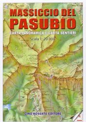 Edizioni Gino Rossato Carta panoramica delle piccole Dolomiti e Prealpi vicentine 1:20.000. Con carta sentieri massiccio del Pasubio