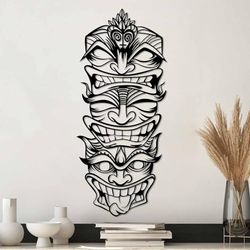 Stylish Black Decorative Metal Wall Accessory, 35 x 81 cm, 100% Metal, 1.5 mm Thickness, Perfect for Modern Home Decor & Art Display