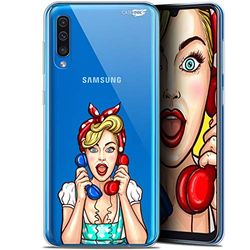 Caseink fodral för Samsung Galaxy A50 (6.4) gel HD [tryckt i Frankrike - ny kollektion - mjuk - stötskydd] kallande flicka