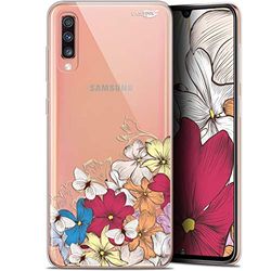 Caseink fodral för Samsung Galaxy A70 (6.7) Gel HD [ ny kollektion - mjuk - stötskyddad - tryckt i Frankrike] blommigt moln