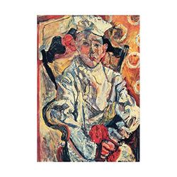 Wee Blue Coo Chaim Soutine Portrait Chef Butcher Impresión del Arte 12 x 16 Pulgadas