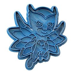 Cuticuter PJ Masks Owlette Entera cortador de biscoitos, azul, 8 x 7 x 1,5 cm