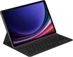 SAMSUNG Book Cover Keyboard beschermhoes met toetsenbord met achtergrondverlichting voor Galaxy Tab S9 | S9 FE, zwart