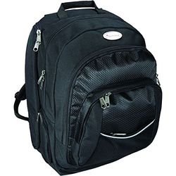 Lightpak Business Rucksack ADVANTAGE, Laptoprucksack aus Nylon für 17 Zoll Notebook, inkl. Regenschutz Mochila tipo casual 49 Centimeters 38 Negro (Schwarz)