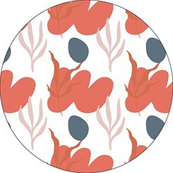 Bonateks, Ronde digitaal bedrukte muismat, antislip onderkant, voor kantoor en thuis, diameter: 22 cm