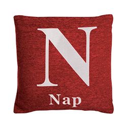Premier Housewares Cushion Nap, Chenille - Red
