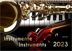 Strumenti musicali, un calendario musicale 2023, DIN A3: strumenti - strumenti