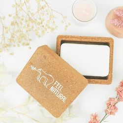 Contenitore di sapone in sughero- Feel Natural