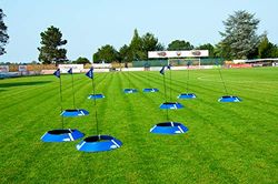 POWERSHOT Fotboll golfmål: kit med 1, 3 eller 10 mål för golfbana - fotträning (sats med 10 mål)