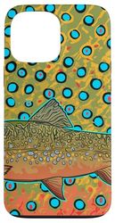Fly Fishing Brook Trout Dry Fly Tying Nymphing Fisherman Case for iPhone 13 Pro Max