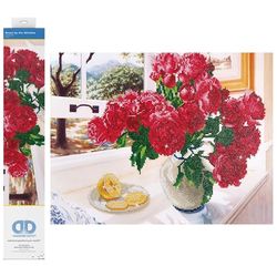 Diamonddotz DD12.013 Roses by The Window 57X49 cm, 96+ mnd