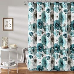 Leah - Tenda da doccia singola blu 72 x 72 cm