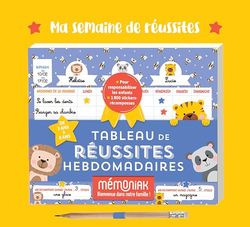 Tableau de réussites hebdomadaires: Avec 1800 stickers et 1 crayon