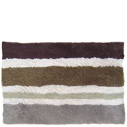 laroom 11750 – Tapis Coton Traits, Clair Gris
