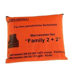 LEINA-WERKE REF 13122 LEINA pechvest/veiligheidsvestenset Family 2+2", oranje