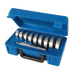 Silverline Tools 486869 montagetoebehoren voor afdichtingen en lagers, zilver, 40-81 mm, 10-delige set