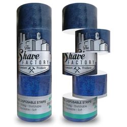 The Shave Factory Hygienic White Neck Strip, 500 Strips - 5x 100 Rolls Pack (White)